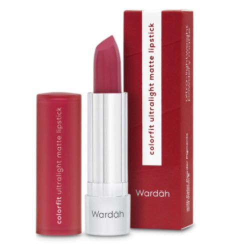 Wardah  Colorfit Ultralight Matte Lipstick 07 Crimson Red 3.6g