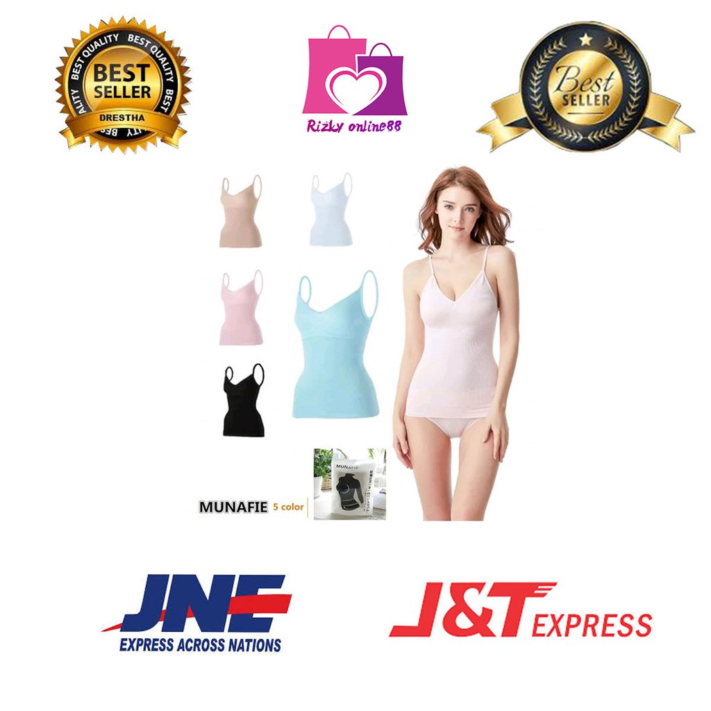 Rizkyonline88 atasan baju munafie korset original slimming cloth import murah GM01 munafie