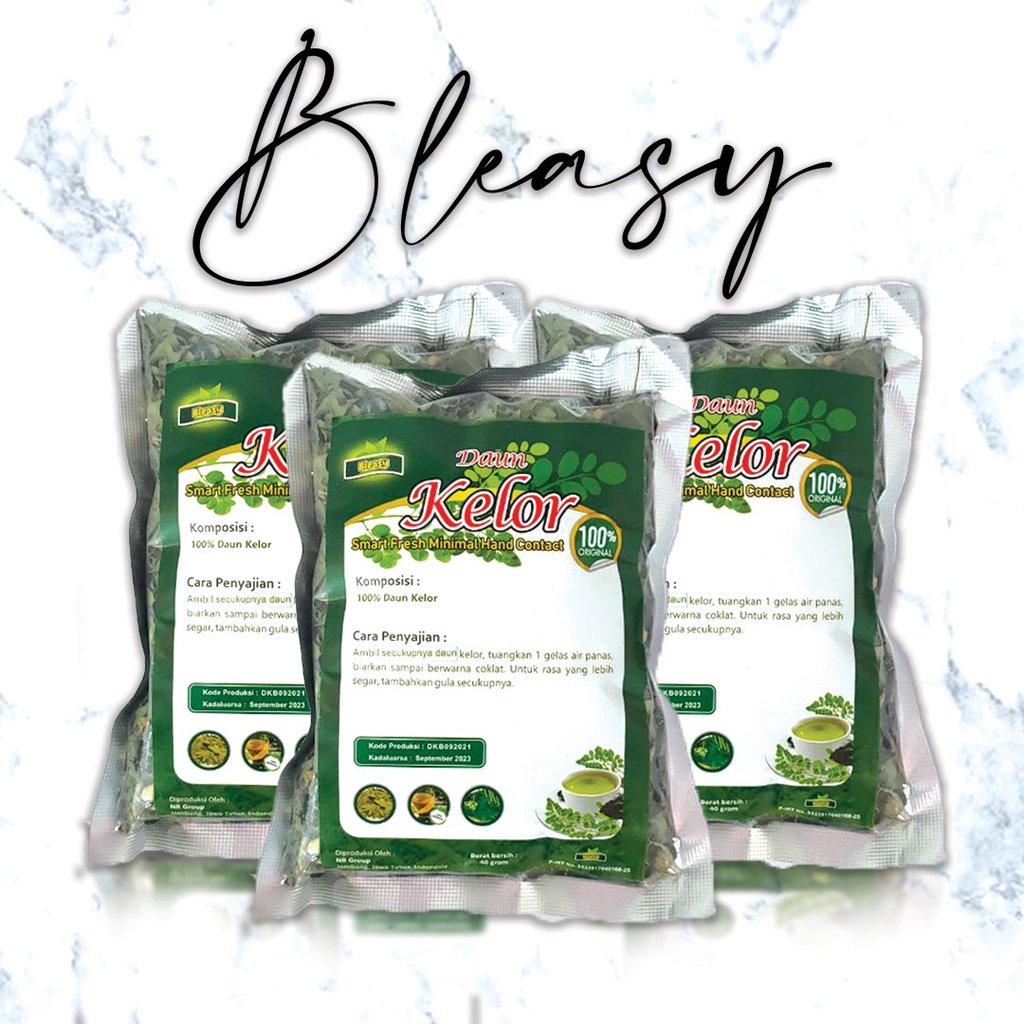 ⭐ BAGUS ⭐ BLEASY TEH DAUN KELOR | Teh Herbal Moringa Menurunkan Kolesterol Diet