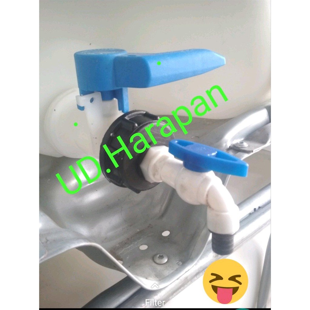 ball valve kran keran IBC TANK  KEMPU toren 1000 Liter selang ibc g