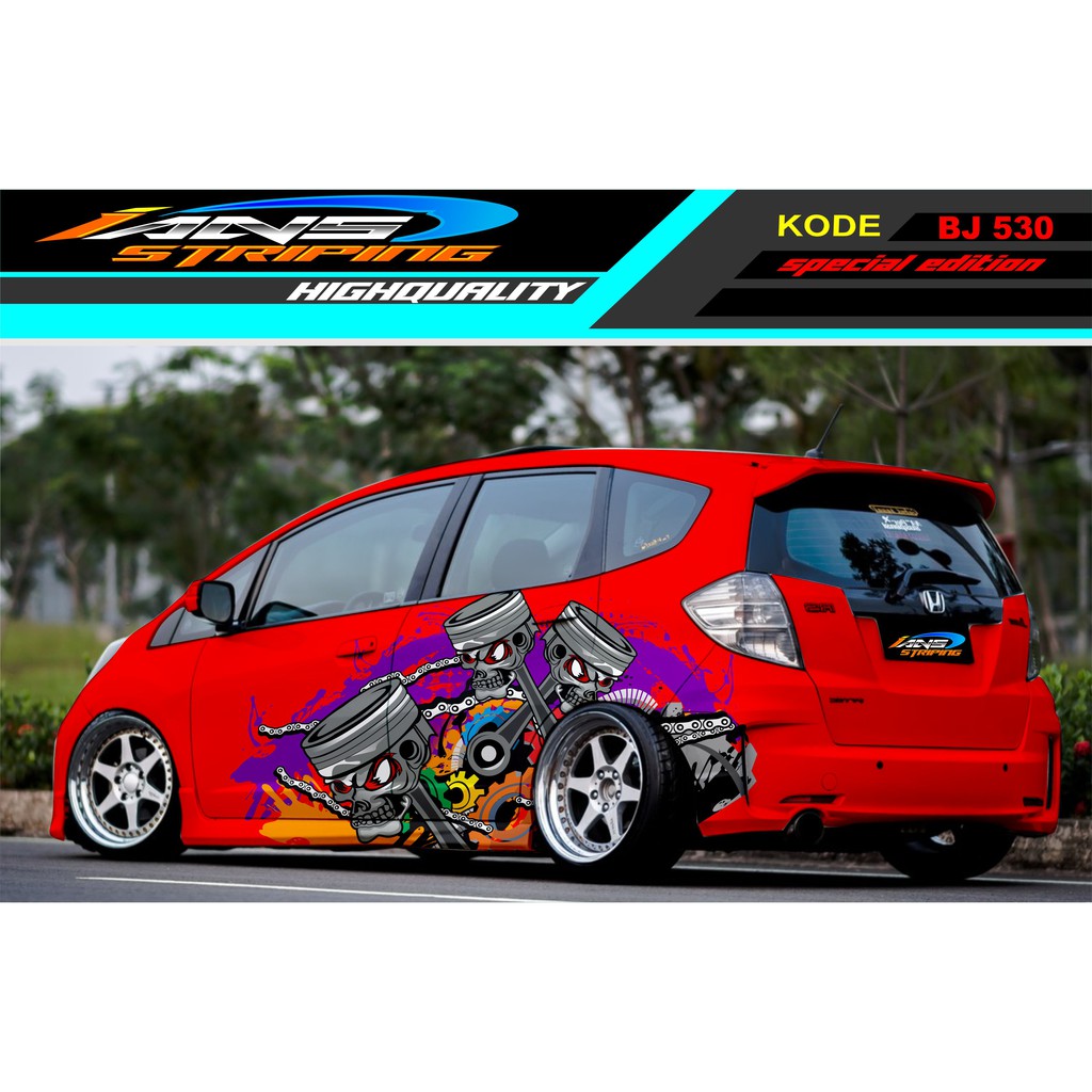 DECAL STICKER MOBIL JAZZ AGYA BRIO YARIS SWIFT / STIKER MOBIL / STICKER MOBIL PISTON / DECAL MOBIL