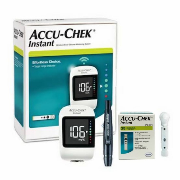 Accu-Chek Instant Alat Tes Gula Darah Accucheck Meter Acuuchek