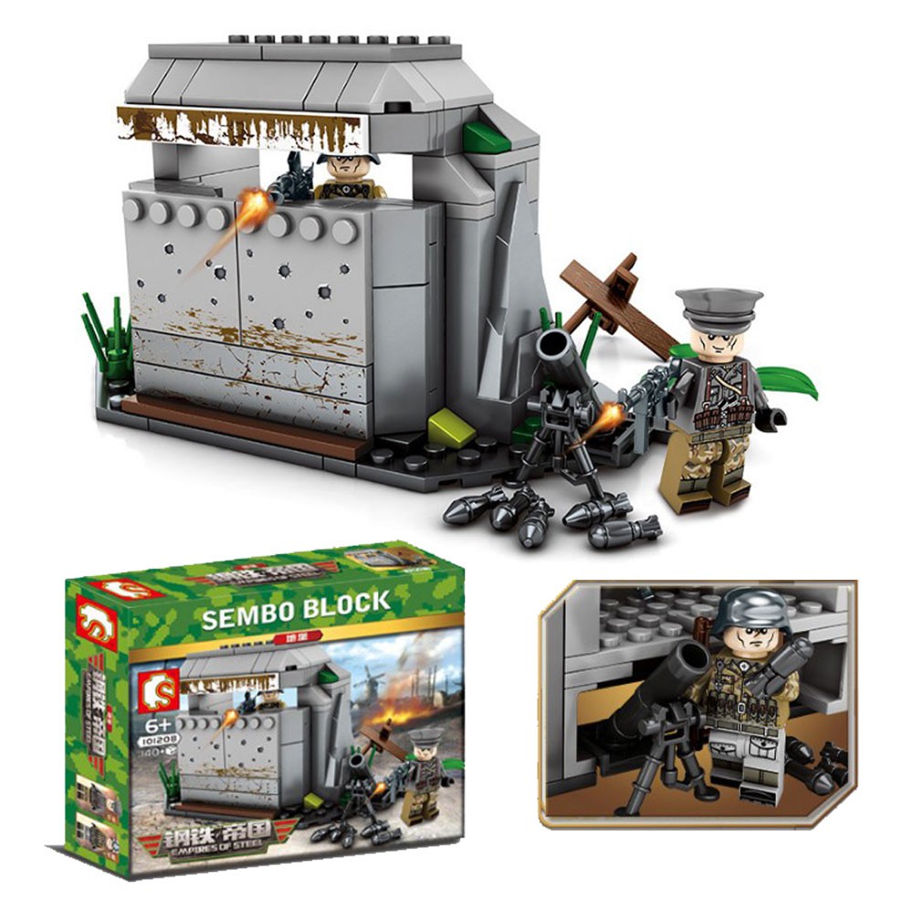 Brick Sembo 101208 Empire of Steel Mobil Tank Tentara