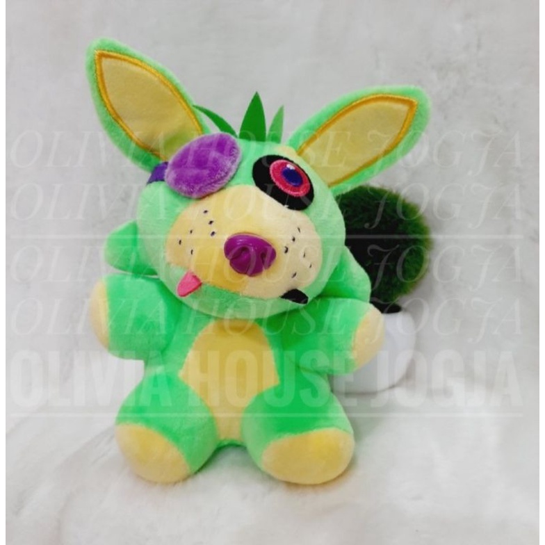 Boneka Foxy Hijau Five Night At Freddy's M Boneka FNAF Foxy Hijau M