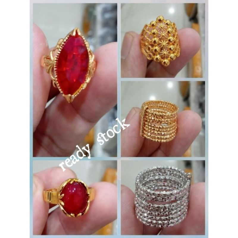 XAL-Cincin xuping wanita berlapis emas.