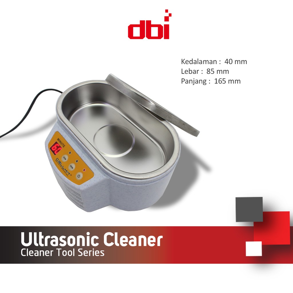 Alat Cuci Digital Ultrasonic Cleaner Mesin Pencuci PCB Emas Kacamata Jam Tangan (CK UCM 968)