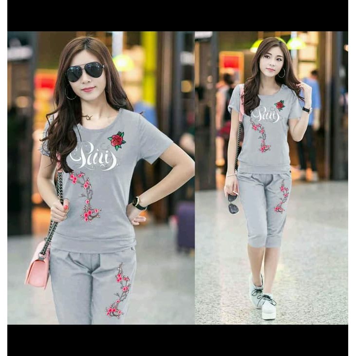 YAO YAO SETELAN CELANA KULOT ASIFA TERLARIS MURAH BANYAK WARNA PINK TOSCA NAVY FANTA PECAH PUTIH i.4