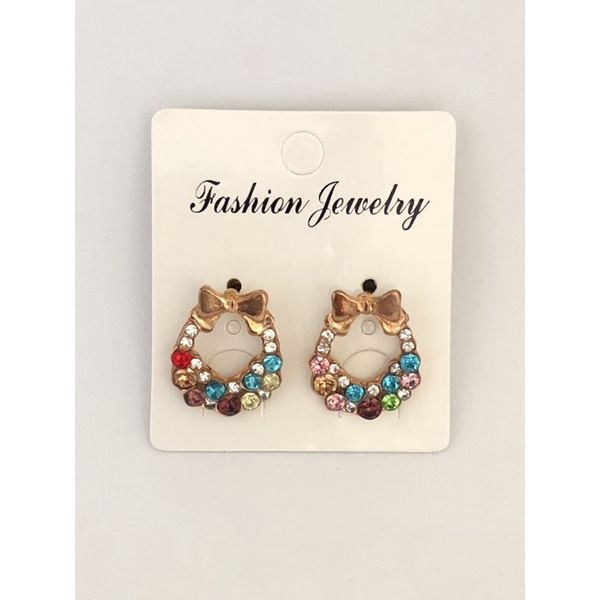 Anting Tusuk Pita Multicolor