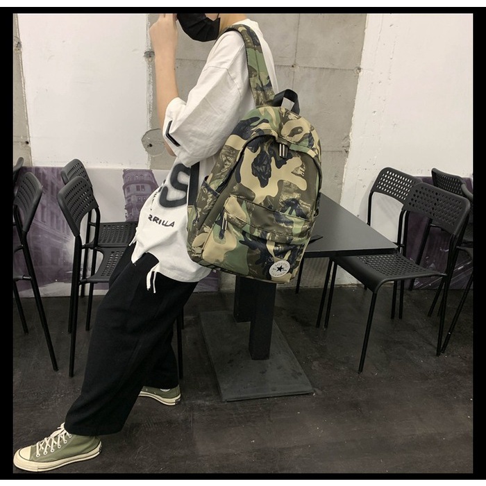 Tas Ransel Sekolah Import - 132894 - Backpack Fashions Men's Unisex Termurah Tas Army Trendy