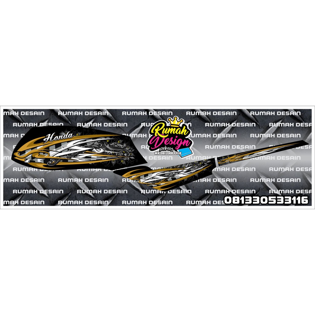 DECAL STRIPING CUSTOM HONDA GL 11