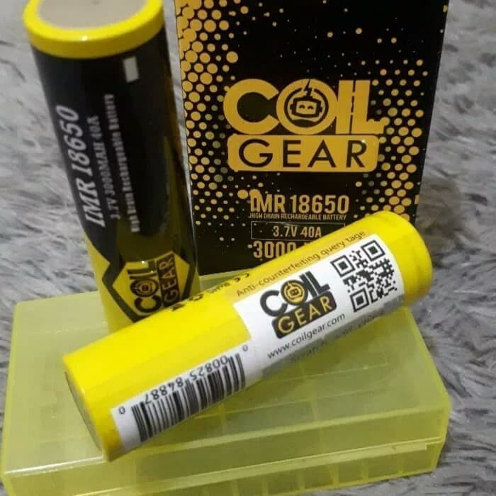 AUTHENTIC BATERAI COIL GEAR 3000mAh - Baterai ORIGINAL - harga 1pcs