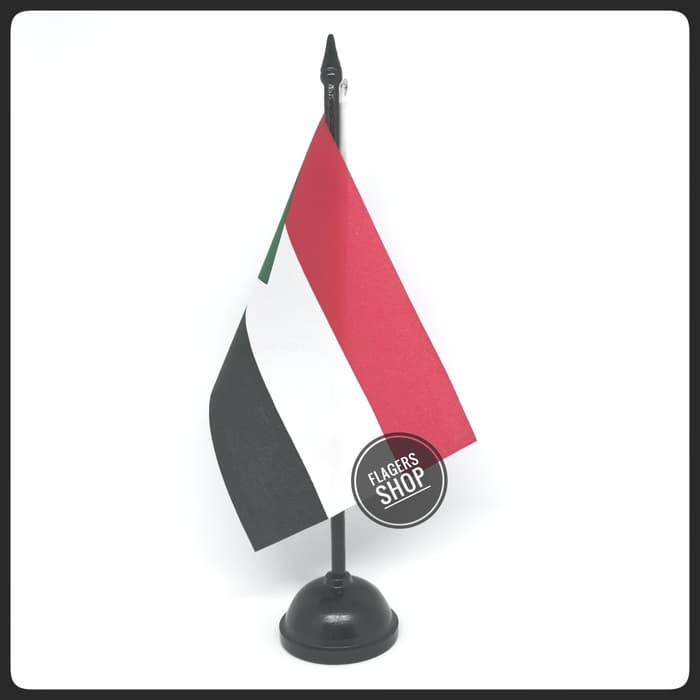

Bendera Meja Sudan + Tiang Kayu