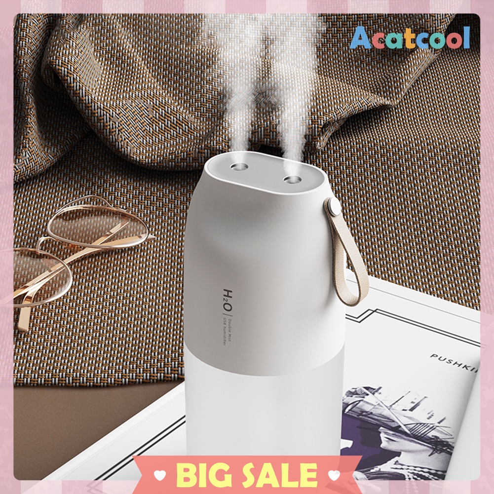 300ml Double Nozzle Cool Mist Aroma Diffuser Air Humidifier w/Night Light