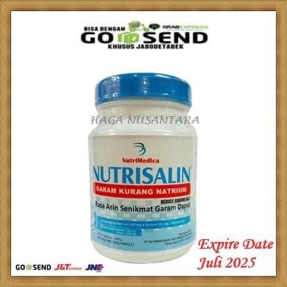 

NUTRISALIN 400gr GARAM DIET KURANG NATRIUM GARAM SEHAT 400 gr TERMURAH BERKUALITAS