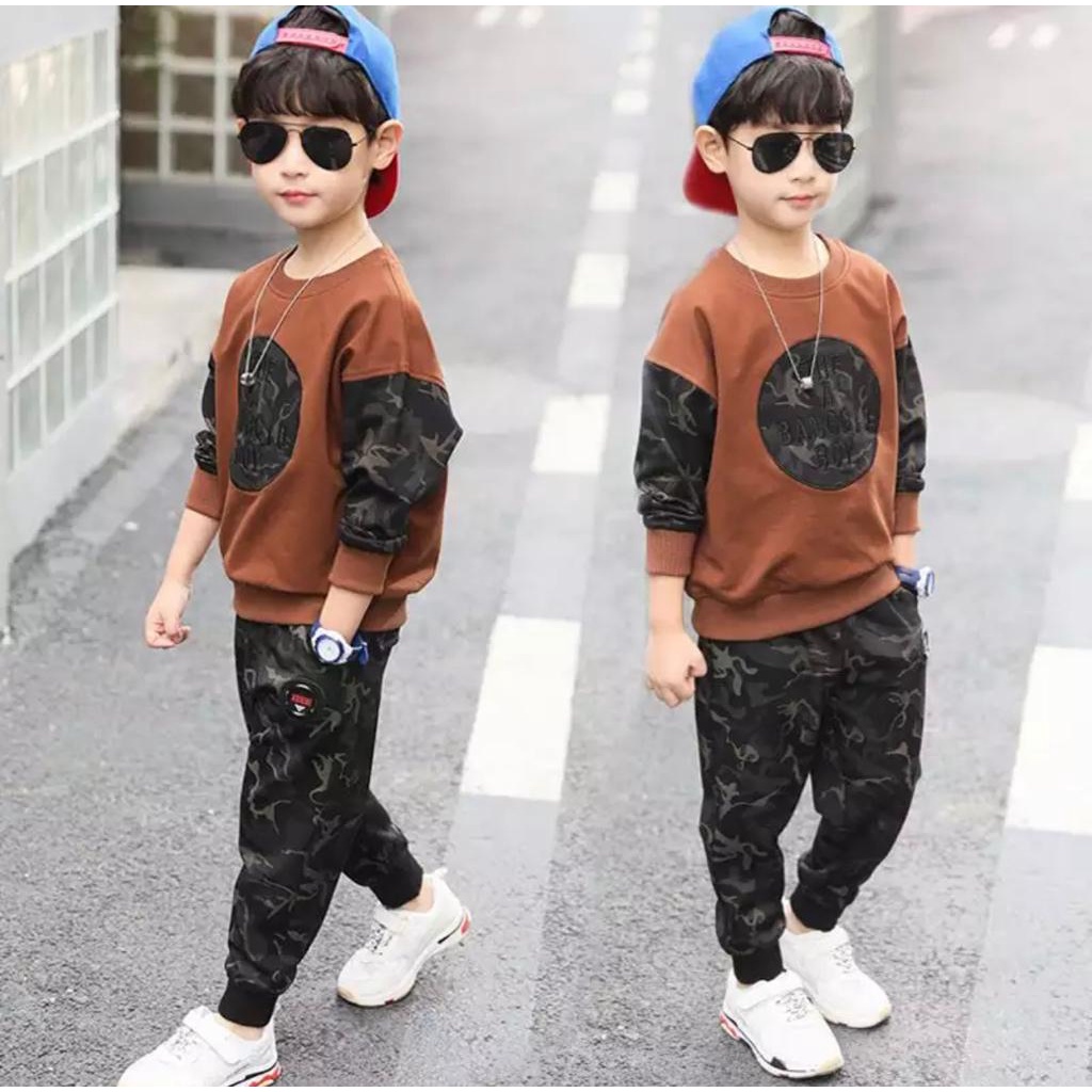 PROMO-SETELAN SWEATER ANAK BAJU ANAK 1-5 TAHUN SWEATER SPVTN ARMY SETELAN ANAK LAKI LAKI BAJU ANAK LAKI SWEATER ANAK LAKI LAKI PAKAIAN ANAK LAKI LAKI BAJU ANAK MASA KINI TERMURAH