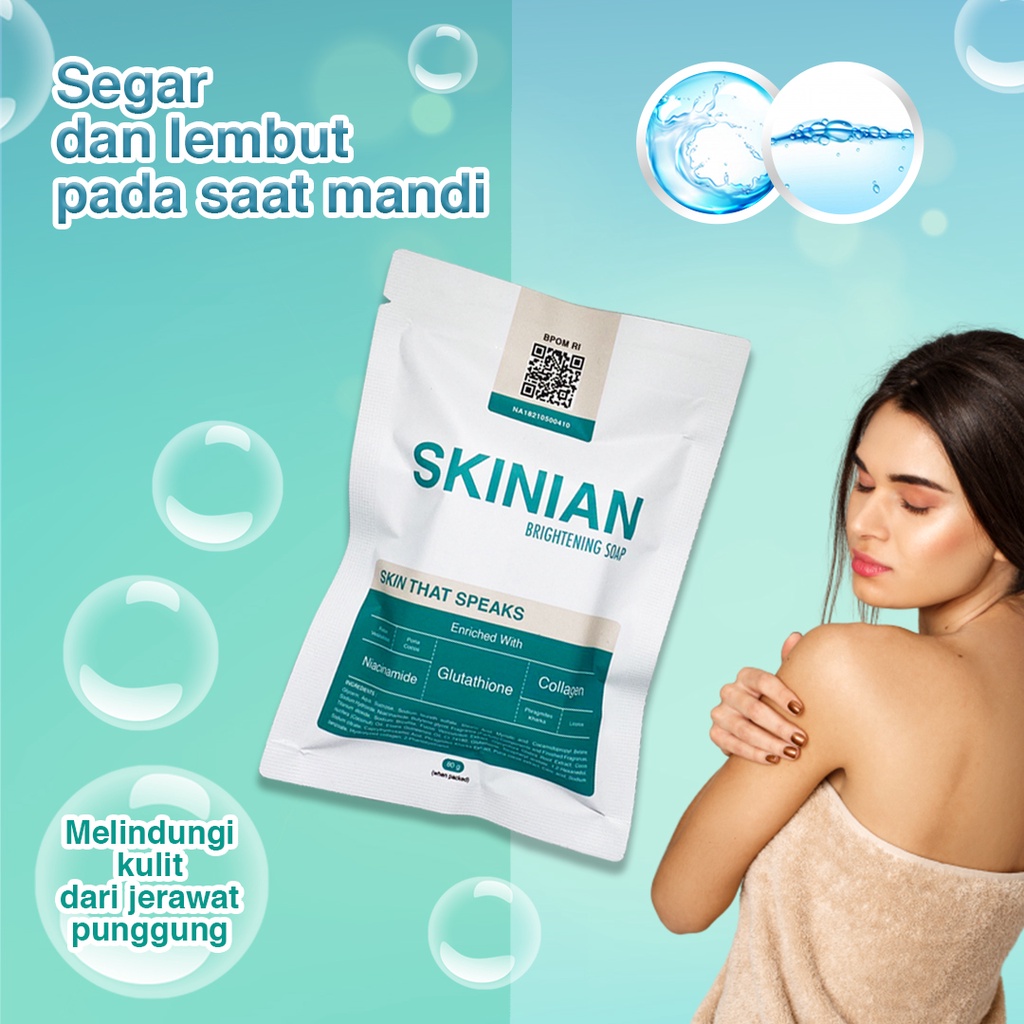 Sabun Batang | Sabun Mandi | Sabun Pemutih Badan | Sabun Pencerah | SKINIAN BRIGHTENING SOAP