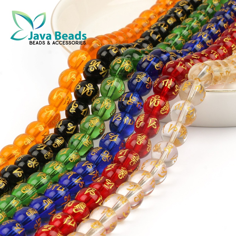 Manik Batu Mantra Beads Agate Bahan Gelang Emas Terbaru