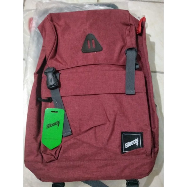 Tas punggung Bloods merah dan hitam