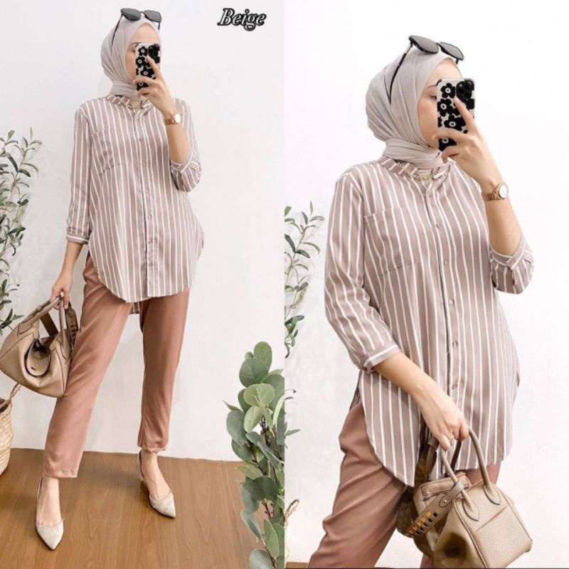 SETELAN ONESET PELANGI SALUR WANDA SET