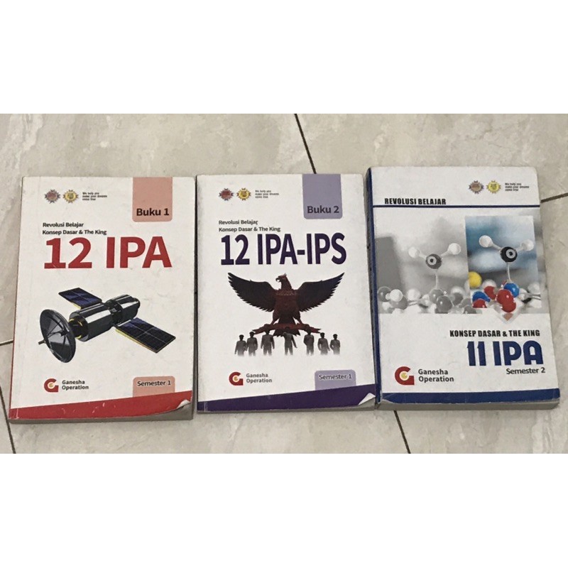[PRELOVED] BUKU BIMBEL GANESHA OPERATION (GO) KELAS 11,12 IPA DAN IPS