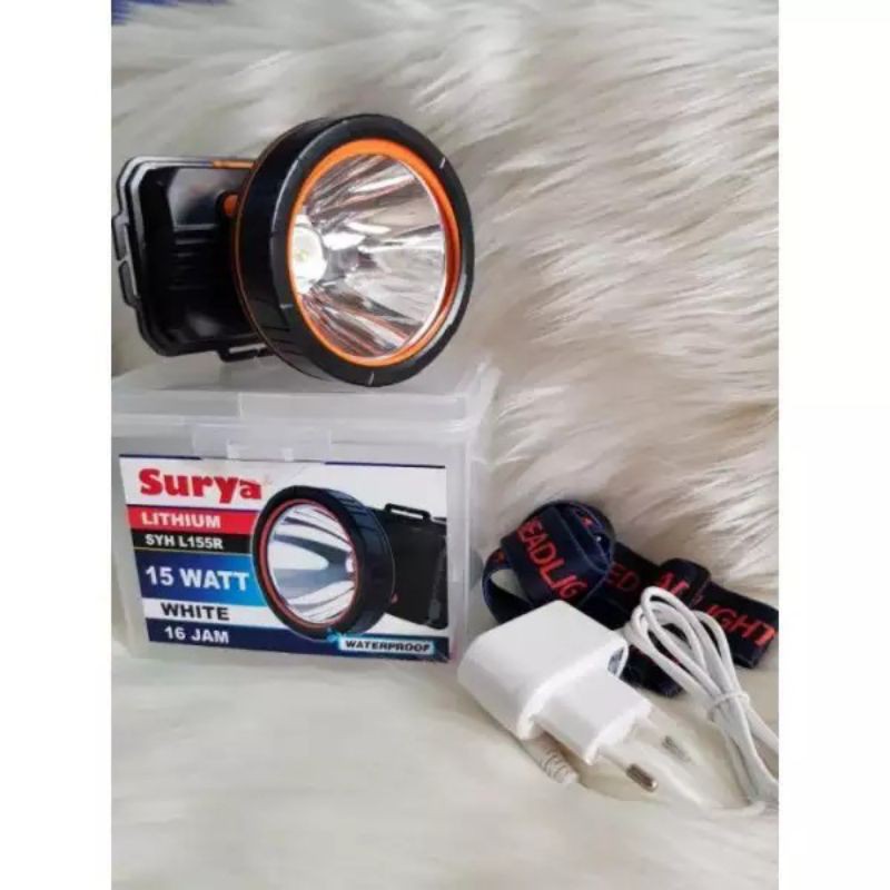 HEADLAM/PSENTER KEPALA SELAM SURYA 15 WATT SYH L-155R Water Resistant