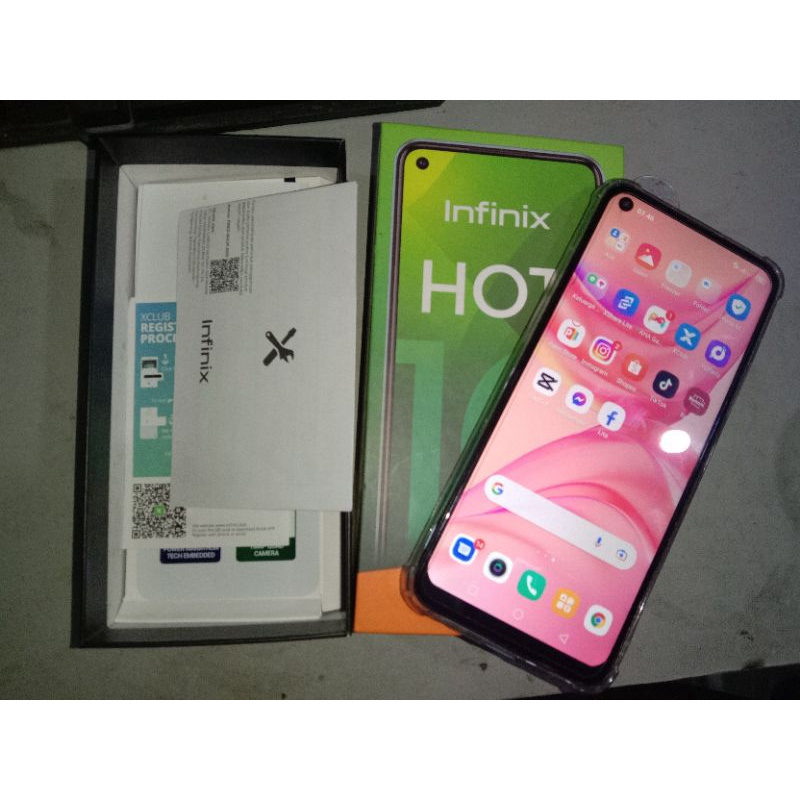 Infinix Hot 10 4/64gb Bekas