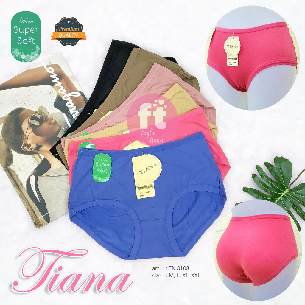 TIANA | Celana Dalam Wanita Polos SUPER SOFT / Cd Polos Import / BAHAN ADEM LEMBUT/ art TN 8108