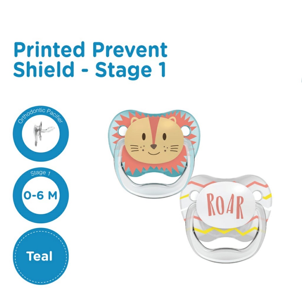 DR BROWNS  Pacifier  Prevent 0-6 6-18 month 2pc