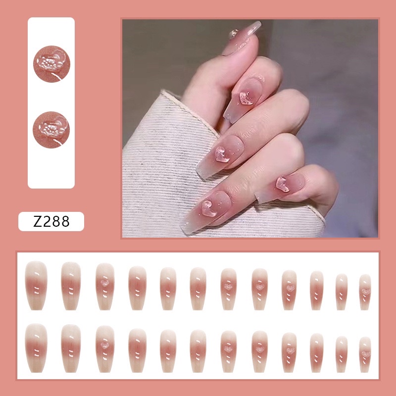 Kuku Palsu 【B78，lem cair】Nikah kuku Wedding False Nailart Pengantin Tangan