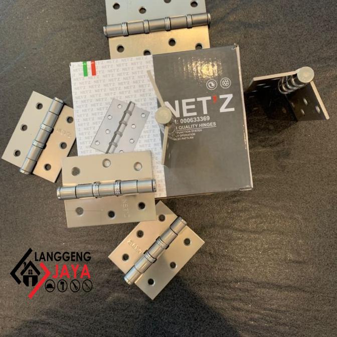Engsel Pintu Tebal Jendela 4 Inch Perpasang / Engsel Netz 4" Perpasang Langgeng-
