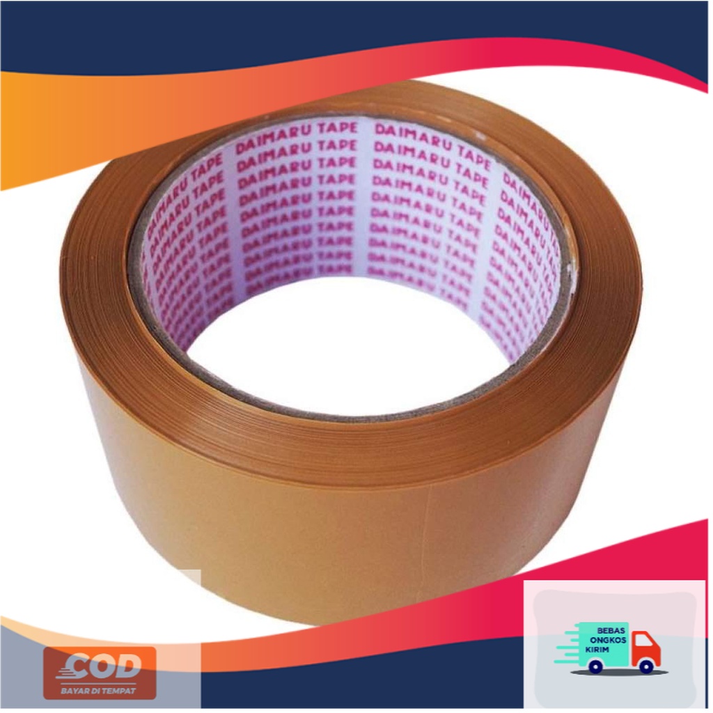 

(COKLAT) OPP TAPE LAKBAN BODHI TAPE / BODHI TAPE 2 ( 48MM X 90 YARD)