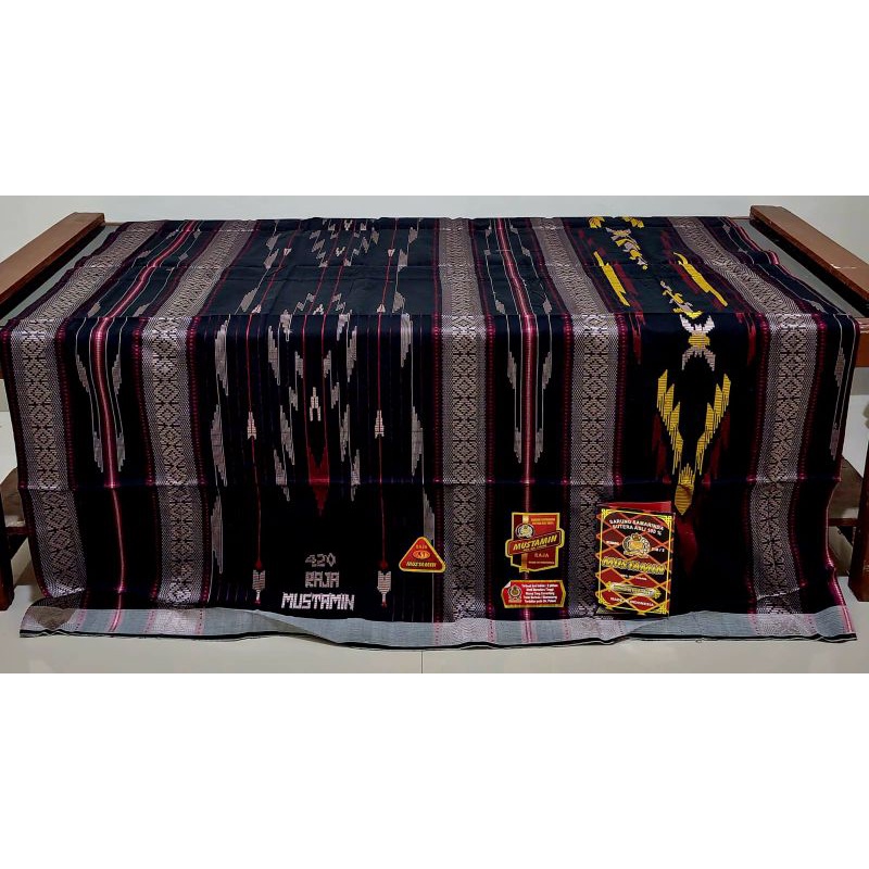 Sarung Mustamin type 420 sutera SGE songket timbul EXCLUSIVE