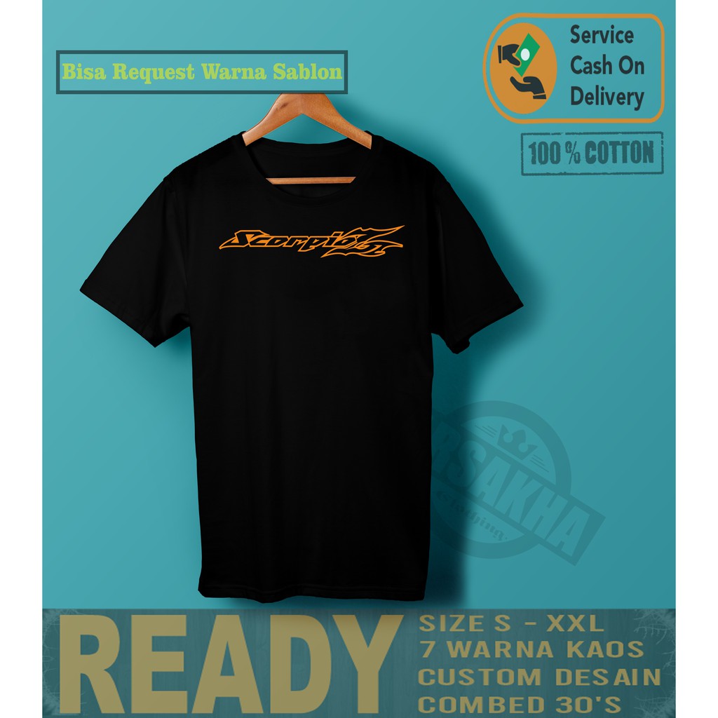 Kaos Baju Motor Yamaha Scorpio Z Kaos Otomotif Shopee Indonesia