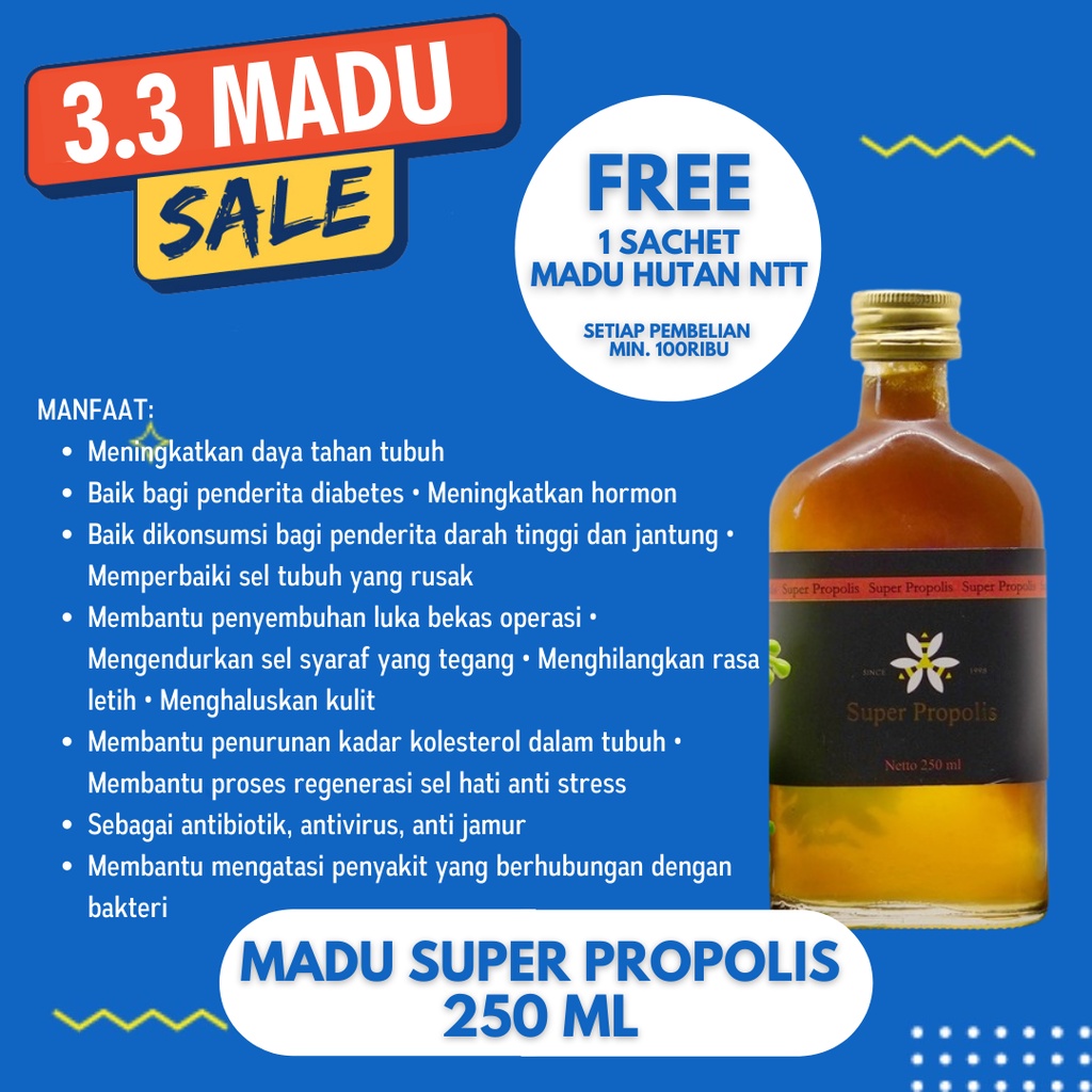 

Madu Kembang Joyo - Madu super propolis 250ml