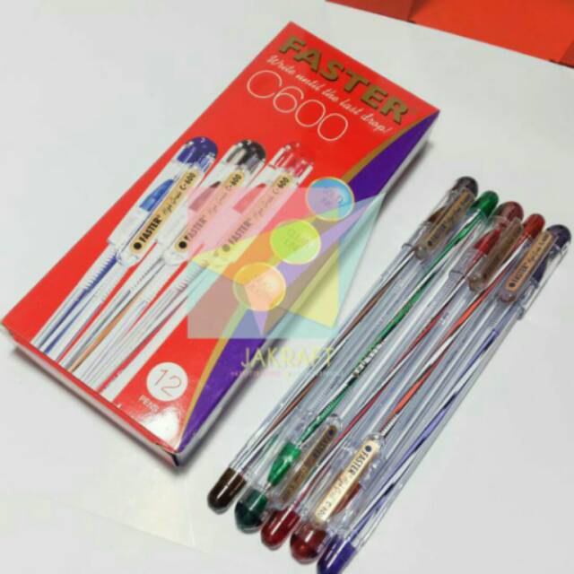 

Bolpen/balpoin/pulpen faster C 600 0,7mm