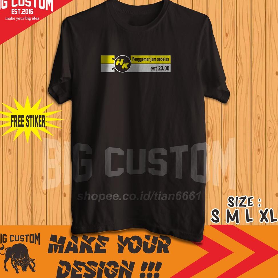 {T10 AS733} KAOS HK POOLS PENGGEMAR JAM SEBELAS MALAM | HONGKONG {CODE YM198}