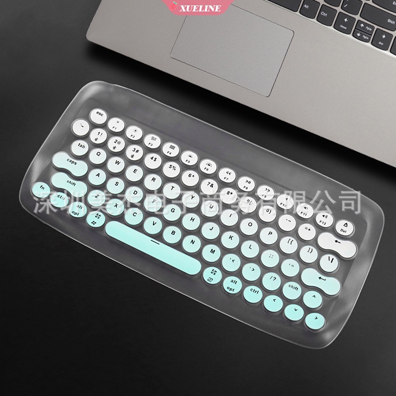 Lofree Luofei Dot Skin Cover Keyboard Wireless Bluetooth Full Cover Bahan Silikon Anti Debu / Air