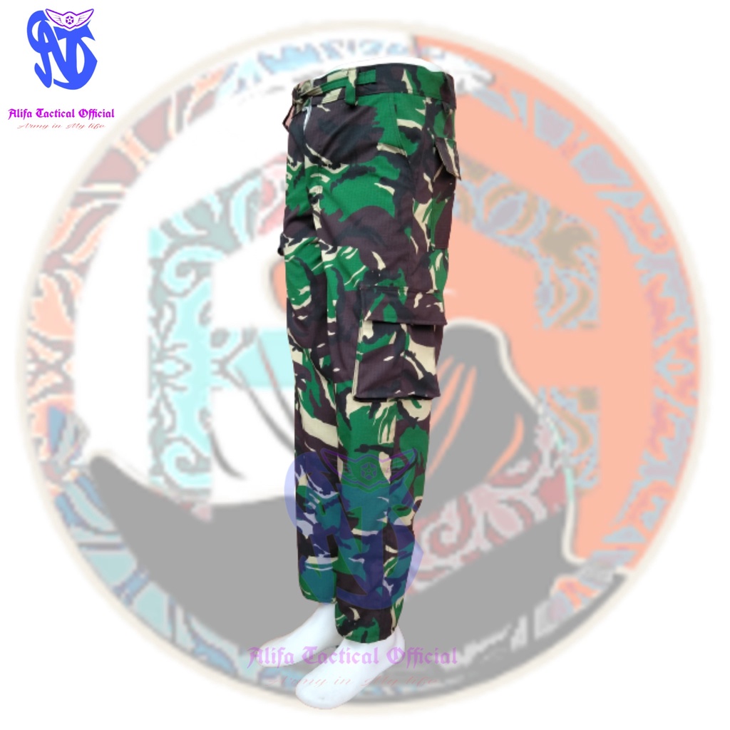 Celana Cargo Loreng Malvinas Tentara Panjang Pria Doreng Army