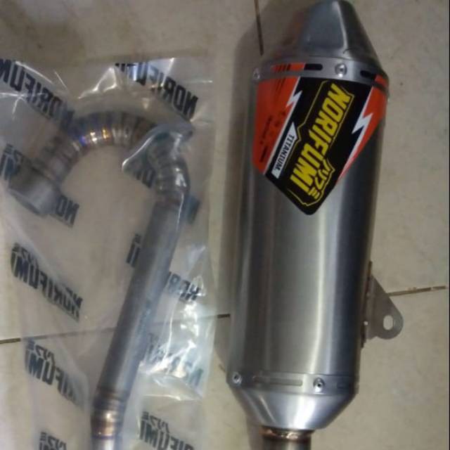 knalpot norifumi original tipe Rocket 4 titanium crf 150 L