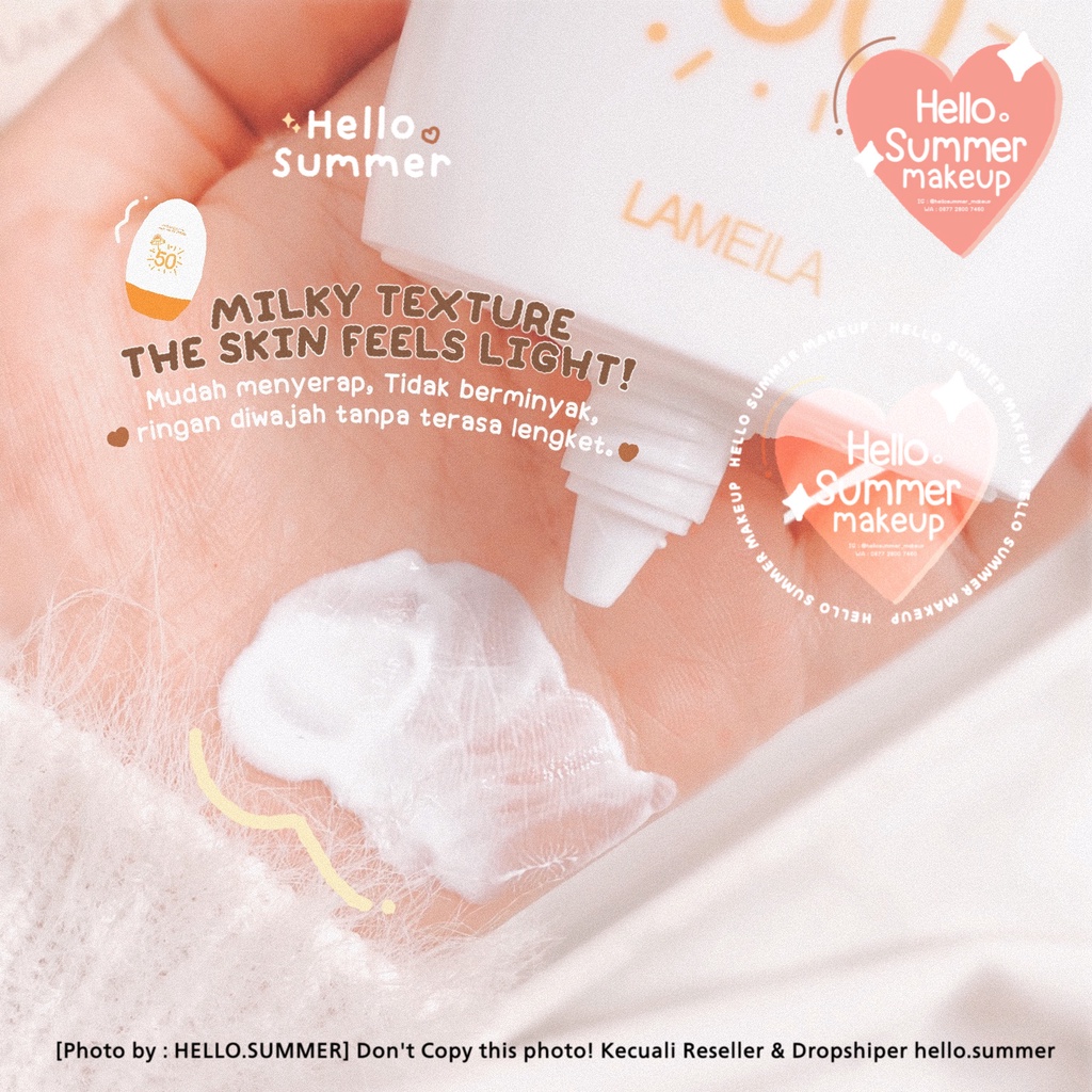 𝐒𝐔𝐍𝐒𝐂𝐑𝐄𝐄𝐍 - Lameila Beauty Sunscreen Cream SPF 50 PA+++++ UV Protection No Withecase