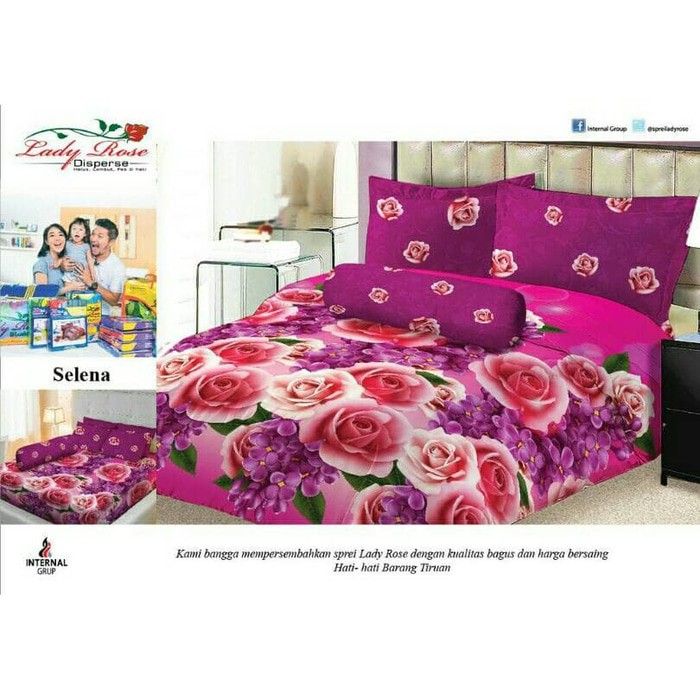 Sprei Lady Rose Disperse Motif Selena