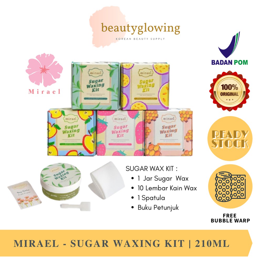 [BPOM] Mirael Sugar Waxing Kit PENCUKUR PENGHILANG BULU RAMBUT PERMANEN HAIR REMOVAL