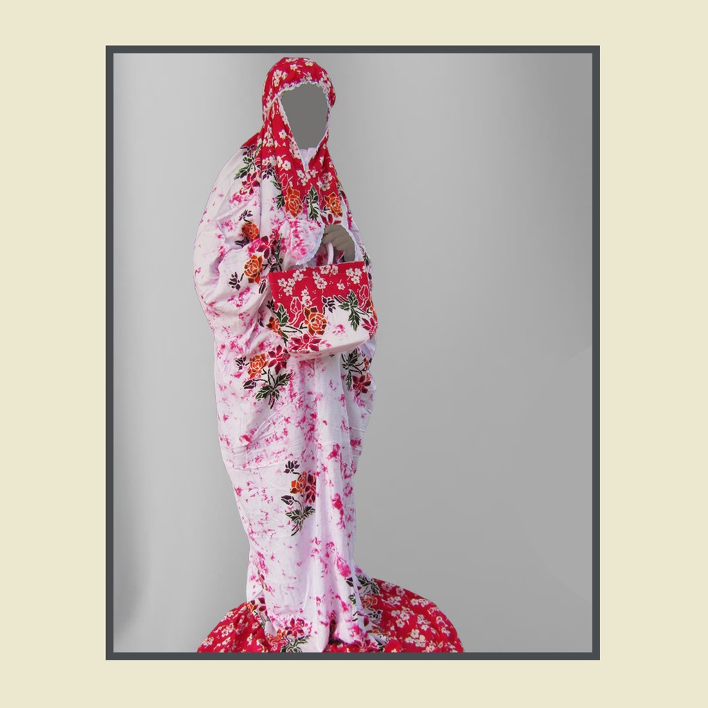 DANDEA BATIK Mukena Rukuh Rayon Terusan LAJURAN