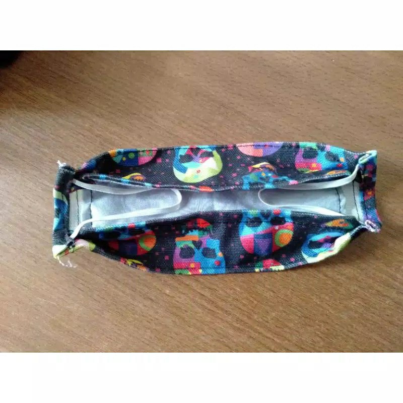 Masker Kain Tengkorak/skull 2 Lapis