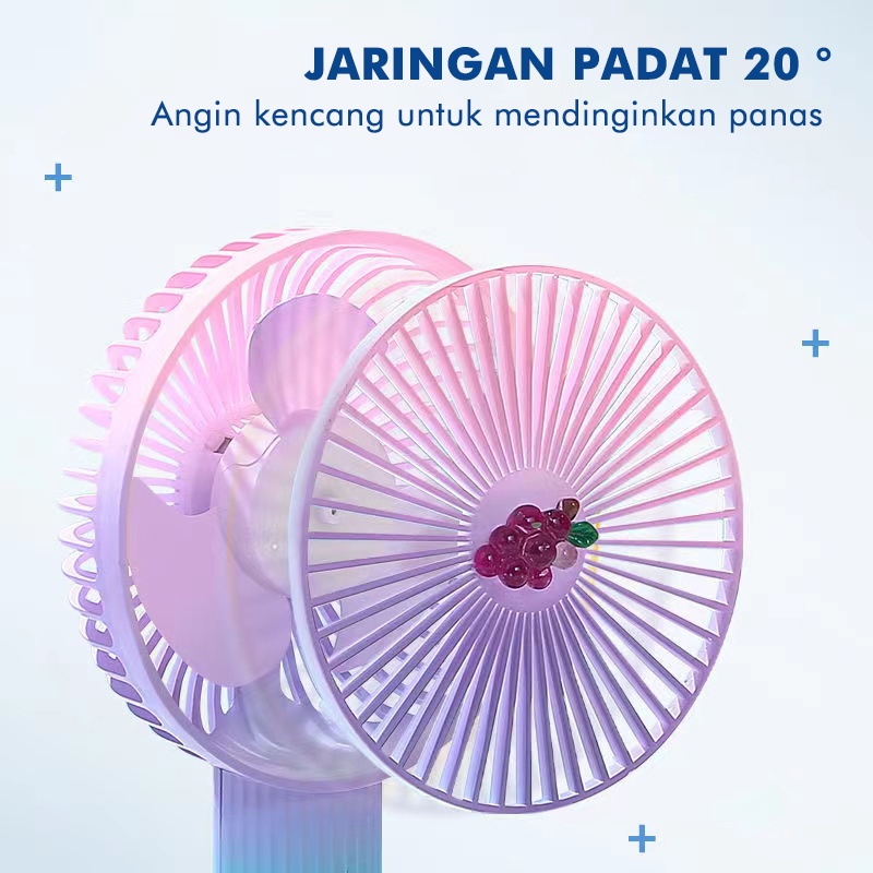 【Beli dua diskon 20%】 goojodoq 2022 USB kipas Angin kecil kipas Mini warna warni Genggam Murah Portabel