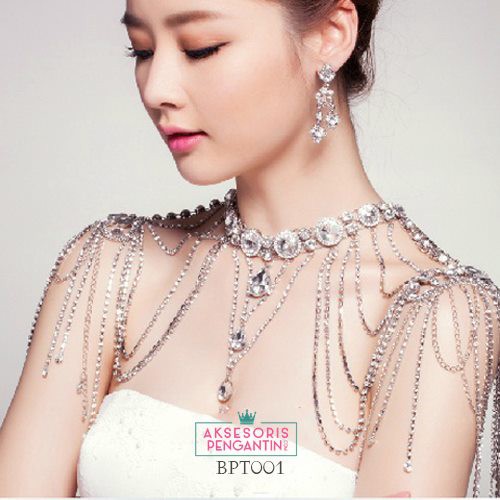 [READY STOCK] BOLERO PENGANTIN MUTIARA AKSESORIS WEDDING CRYSTAL PREMIUM BPT001