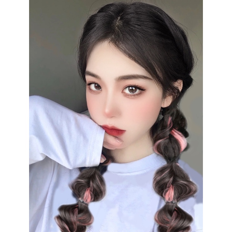 Rambut Palsu Ponytail Model Kepang Gaya Korea Untuk Wanita