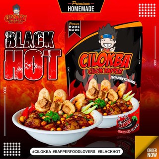 Cilokba Cilok Bapper Sambel Daun Jeruk &amp; Sambel Black Hot (210g)