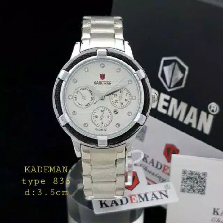 Jam wanita Kademan 835 original tahan air