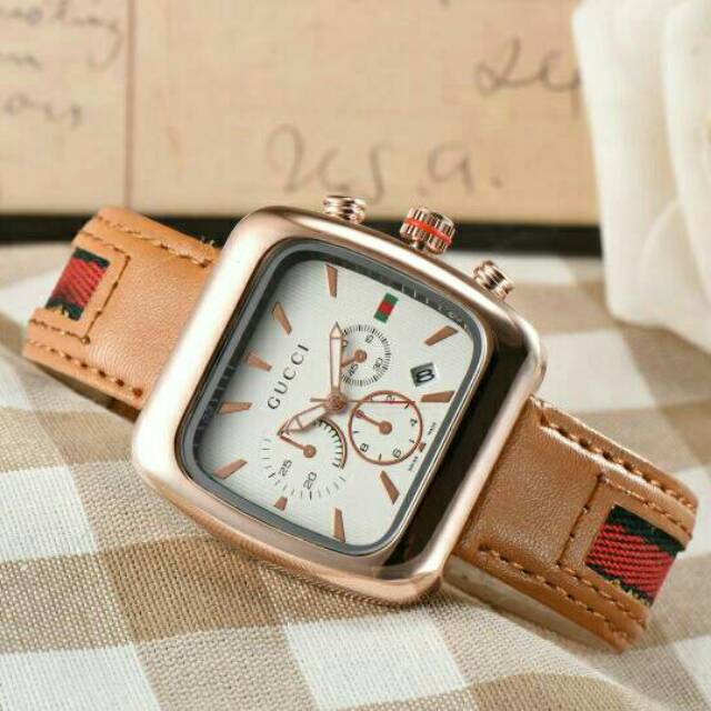 Jam Tangan Wanita Kotak Gucci